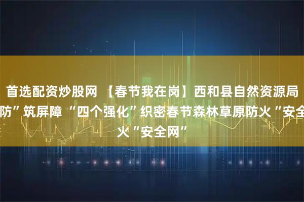 首选配资炒股网 【春节我在岗】西和县自然资源局以“防”筑屏障 “四个强化”织密春节森林草原防火“安全网”